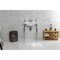 Kingston Brass 24Inch Console Sink with Brass Legs 4Inch, 3 Hole, WhitePolished Nickel KVPB24187W4PN - alternate 7